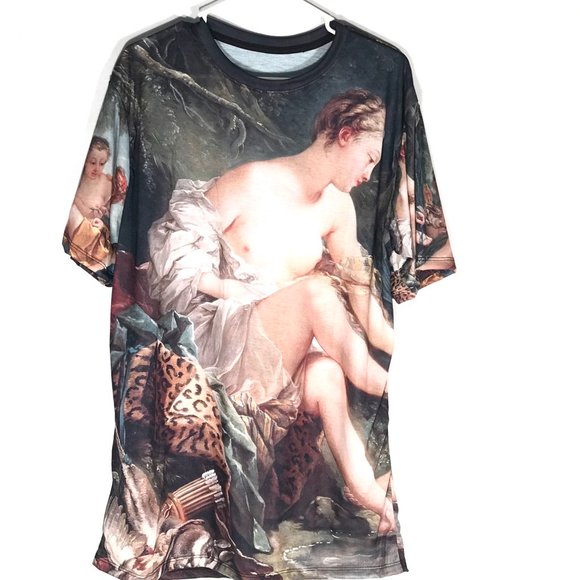 Victorian Painting Shirt Handmade NWT XL Baroque Size Extra Large Unisex Rococo - Picture 3 of 6